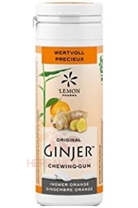 Obrázok pre Lemon Pharma Ginjer gumă de mestecat cu ghimbir cu xilitol și stevie (30g)