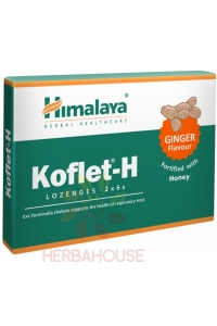 Obrázok pre Himalaya Koflet-H Ginger Pastile din plante cu miere (12buc)