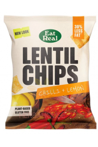 Obrázok pre EatReal Lentil Chipsuri de linte chilli și lămâie (40g)