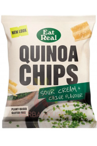 Obrázok pre EatReal Quinoa Chipsuri cu aromă - smântână și arpagic (40g)