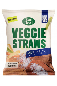 Obrázok pre EatReal Veggie Straws Batoane de legume cu sare de mare (45g)