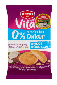 Obrázok pre Detki Biscuiți cu nucă de cocos fără zahăr (180g)