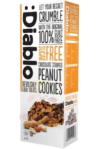 Obrázok pre Diablo Cookies prăjituri cu ciocolată și arahide fără zahăr (150g)