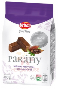 Obrázok pre Urbán Napolitane în strat de cacao umplute cu cremă fără zahăr cu aromă de cacao (180g)