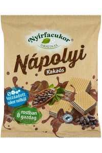 Obrázok pre Nyírfacukor Napolitane umplute cu cremă de cacao, fără zahăr cu xilitol (180g)