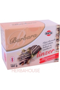 Obrázok pre Barbara Fără gluten linzer prăjituri umplut cu gem de caise (180g)