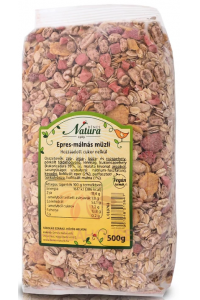 Obrázok pre Dénes Natura Muesli cu căpșuni și zmeură fără zahăr adăugat (500g)