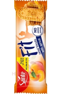 Obrázok pre Sante Fit Biscuiți cu cereale pentru micul dejun cu caise fără adaos de zahăr (50g)