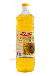 Obrázok pre Biogold Bio Ulei de floarea soarelui presat la rece - inodor (1000ml)