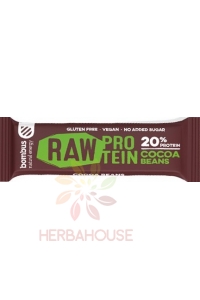 Obrázok pre Bombus Raw Baton proteic din boabe de cacao (50g)