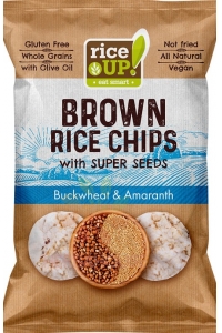 Obrázok pre Rice Up Bio Chipsuri de orez fără gluten cu hrișcă și amarant (25g)