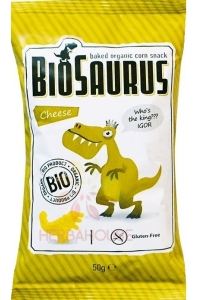 Obrázok pre McLloyd´s Biosaurus Gustare de porumb fără gluten cu aromă de brânză (50g)