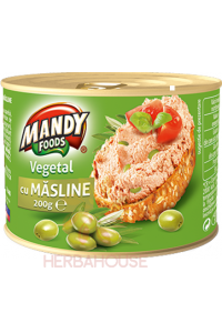 Obrázok pre Mandy Pateu de legume cu masline verzi (200g)