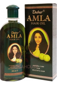 Obrázok pre Dabur Amla Indian Gooseberry Hair Oil pentru părul negru sau închis la culoare (200ml)