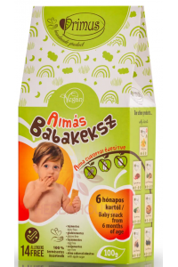 Obrázok pre Primus Baby Biscuiți cu mere pentru copii fără gluten (100g)