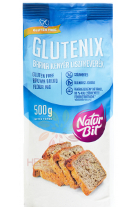 Obrázok pre Naturbit Glutenix Amestecul de făină fără gluten pentru prepararea pâinii brune (500g)