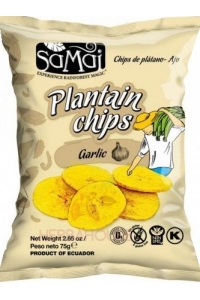 Obrázok pre Samai Chips de banane Plantain cu usturoi (75g)