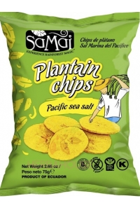 Obrázok pre Samai Chips de banane Plantain cu sare de mare (75g)