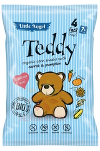 Obrázok pre McLloyd´s Bio Little Angel Teddy gustare de porumb cu morcov și dovleac (4x15g)