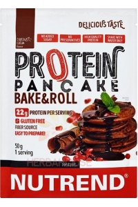 Obrázok pre Nutrend Protein Pancake Mix de clătite fără gluten cu ciocolată, îndulcitor de cacao (50g)