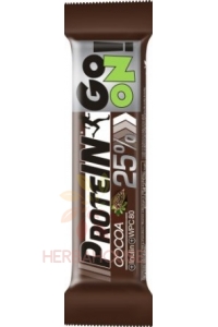 Obrázok pre Sante Go On Proteine ​​Baton proteic înmuiat în ciocolată cu lapte cu aromă de cacao (50g)