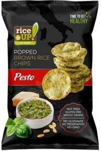 Obrázok pre Rice Up Chipsuri de orez fără gluten cu aromă de pesto (60g)