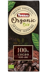 Obrázok pre Torras Bio Ciocolată neagră fără gluten 100% cacao (100g)