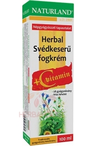 Obrázok pre Naturland Herbal Pastă de dinți cu ierburi suedeze și vitamina C (100ml)