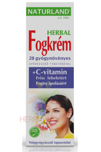 Obrázok pre Naturland Herbal Pastă de dinți cu ierburi suedeze și vitamina C (100ml)