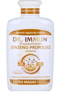 Obrázok pre Dr.Immun® 25 Sampon pe bază de plante cu ginseng și propolis împotriva căderii părului și a mătreții (250ml)