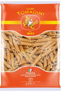 Obrázok pre Tomadini Paste dure din cereale integrale - penne (500g)