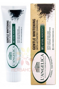 Obrázok pre L´Angelica Gentle Whitening Herbal Pastă de dinți naturală pentru albire cu cărbune activ (75ml)