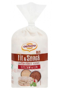 Obrázok pre Cerbona Fit & Snack Sandvișuri de orez cu susan și semințe de in (90g)