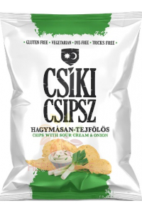 Obrázok pre Csíki Chips Chipsuri de cartofi cu cremă de ceapă fără gluten (50g)