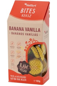 Obrázok pre NaTuri Bites Biscuiți cu banane și vanilie fără gluten (100g)