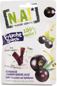 Obrázok pre N.A! Batoane cu fructe Frucht Snack Apple-Coacăze negre-Acai (35g)