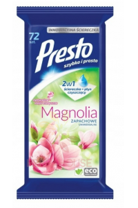 Obrázok pre Presto Șervețele umede universale cu parfum de magnolie (72buc)