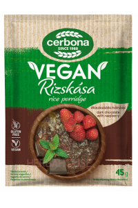 Obrázok pre Cerbona Vegan Terci de orez fără gluten ciocolata si zmeura (45g)