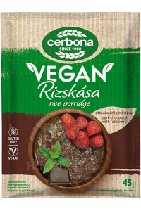 Obrázok pre Cerbona Vegan Terci de orez fără gluten ciocolata si zmeura (45g)