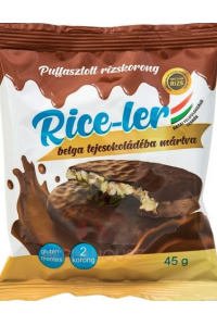 Obrázok pre Nagykun Rice-Ler Sandvișuri cu orez cu acoperire de ciocolată belgiană cu lapte (45g)