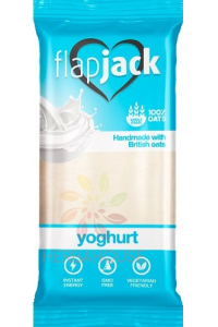 Obrázok pre FlapJack Baton de ovăz cu aromă de iaurt în glazură albă (100g)