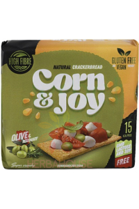 Obrázok pre Corn & Joy  Pâine de porumb extrudat fără gluten cu rozmarin și ulei de măsline (80g)