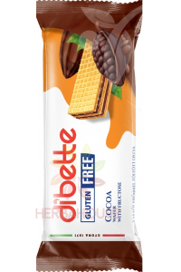 Obrázok pre Dibette Napolitană fără gluten cu cremă de cacao îndulcită cu fructoză (50g)