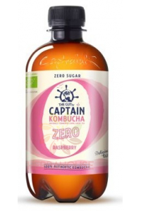 Obrázok pre Captain ZERO Bio Băutură kombucha fără zahăr - zmeură (400ml)