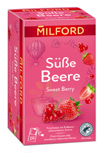 Obrázok pre Milford Ceai de fructe cu aromă de căpșuni și coacăze roșii (20buc)