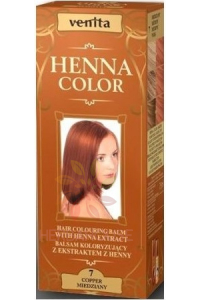 Obrázok pre Venita  Henna Color culoare naturală a părului 7 - roșu ruginit (75ml)