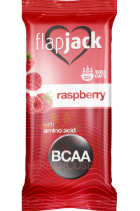 Obrázok pre FlapJack Baton de ovăz cu înveliș alb cu zmeură și BCAA (60g)