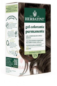 Obrázok pre Herbatint Vopsea naturală permanentă de păr 5N - castan deschis (170ml)