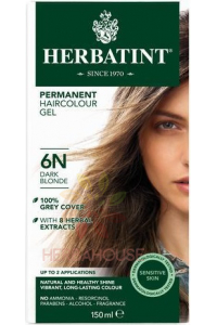 Obrázok pre Herbatint Vopsea naturală permanentă de păr 6N - blond inchis (150ml)