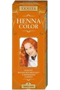 Obrázok pre Venita Henna Color culoarea naturala a parului 3 - portocaliu (75ml)